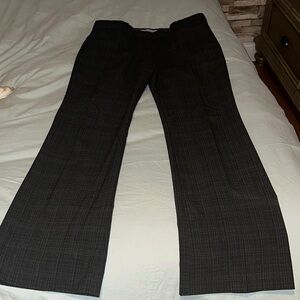 GAP Women's Black Plaid Trousers